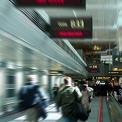 arrival and departure gates at airport