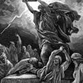 Gustave Dore illustration of Moses and the table of laws