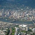 aerial view of downtown Portland Oregon