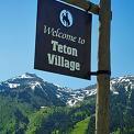 Teton Village sign Jackson Hole 