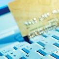 credit card with computer online shopping