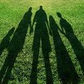 silhouette of family