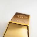 Gold bar on white background