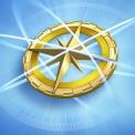 golden compass rose