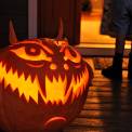 child trick or treating at Halloween
