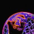 neon wire globe