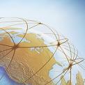 networked world globe North America