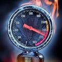 gauge on fire