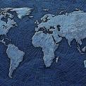 flat world map
