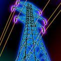 power lines in tower