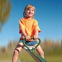 girl on teeter-totter