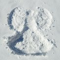 snow angel in fresh snow