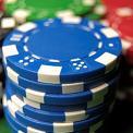 stacks of colored poker chips