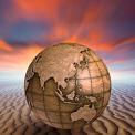weathered earth on sand dune