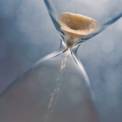 sand falling through an hourglass