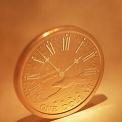 clock on US coin