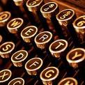 Close up of manual typewriter keys