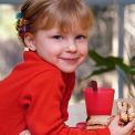 girl eating sandwich